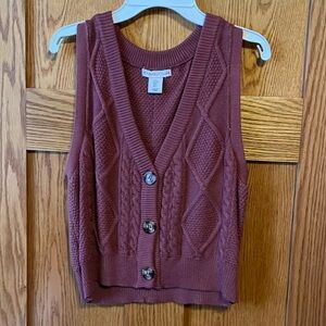 Mauve Sweater Vest